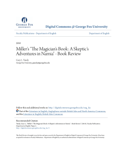 The Magician`s Book: A Skeptic`s Adventures in Narnia