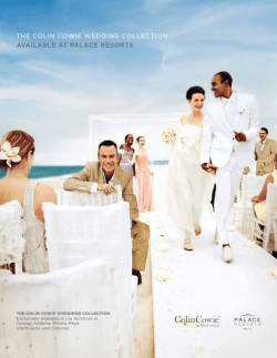 The COLIn COwIe weddIng COLLeCTIOn