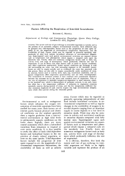 Factors Affecting the Respiration of Intertidal