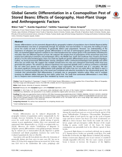 Global Genetic Differentiation in a Cosmopolitan Pest of Stored