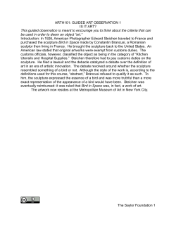 The Saylor Foundation 1 ARTH101: GUIDED ART OBSERVATION 1
