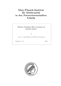 - Max Planck Institute for Mathematics in the Sciences