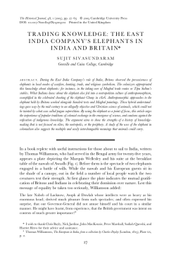 trading knowledge: the east india company`s
