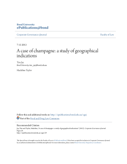 a study of geographical indications