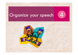 Plan your speech