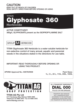 Glyphosate 360 pmanual