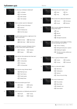 halloween quiz