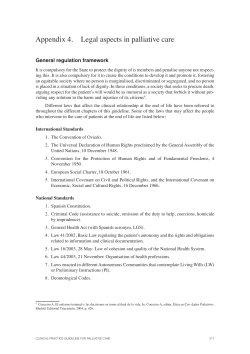 Legal aspects in palliative care