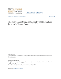 The John Deere Story: a Biography of Plowmakers John and