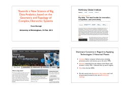 Towards a New Science of Big Data Analytics, based on the