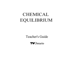 CHEMICAL EQUILIBRIUM