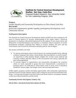 Institute for Central American Development Studies: San Jose