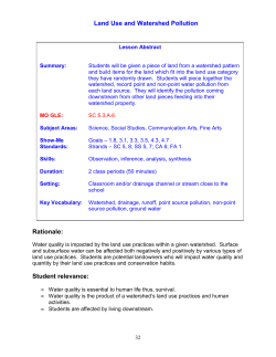 Land Use and Watershed Pollution