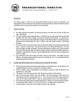Organizational Directive