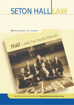 seton halllaw - Seton Hall University School of Law