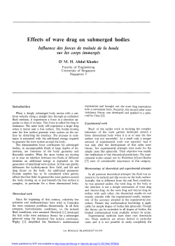 Effects of wave drag on submerged bodies