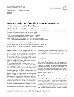 Automatic monitoring of the effective thermal