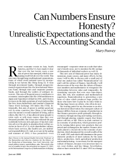 Can Numbers Ensure Honesty? - American Mathematical Society