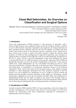 Chest Wall Deformities