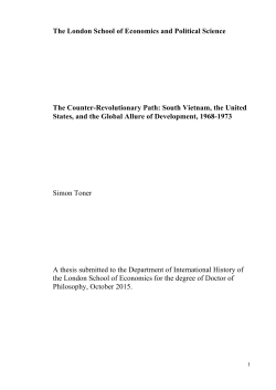 The counter-revolutionary path: South Vietnam, the United States