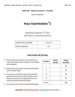 Solutions - Paul Bracher