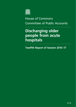 Discharging older people from acute hospitals