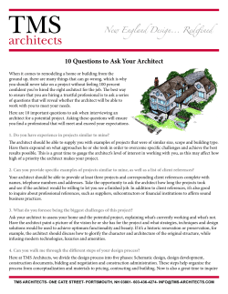 10 Questions to Ask Your Architect