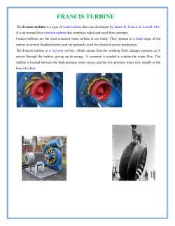 FRANCIS TURBINE