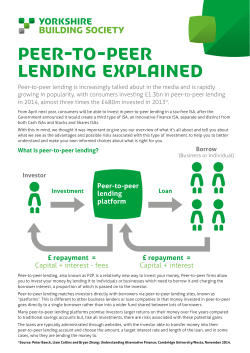 Peer-to-peer lending explained