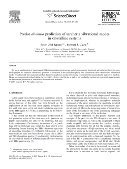 Precise ab-initio prediction of terahertz vibrational