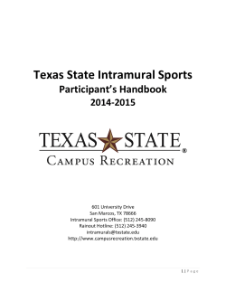 Texas State Intramural Sports