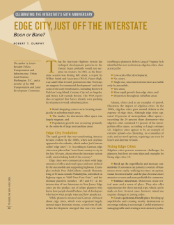 May-June 2006 TR News - Edge city, Just off the Interstate: Boon or