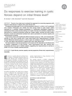 Do responses to exercise training in cystic fibrosis depend on initial