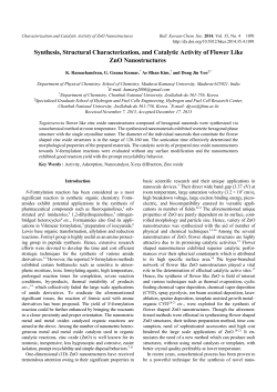 Synthesis, Structural Characterization, and Catalytic Activity