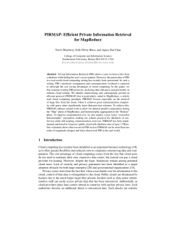PIRMAP: Efficient Private Information Retrieval for MapReduce