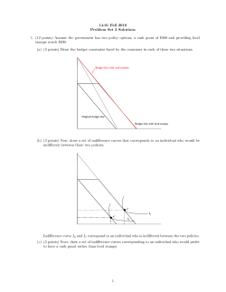 Problem Set 3 Solutions