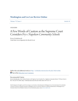 A Few Words of Caution as the Supreme Court Considers  Fry