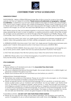 contributors` style guidelines - X