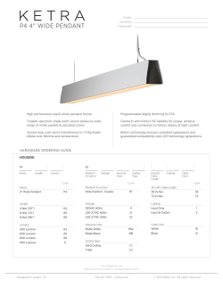 P4 Direct Linear Pendant Specification Sheet