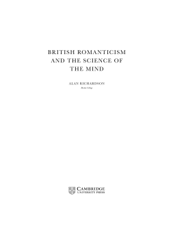 british romanticism and the science of the mind - Assets