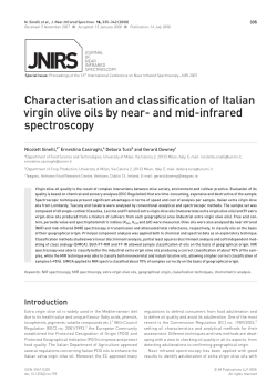 Characterisation and classification of Italian virgin olive oils