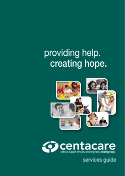 providing help. creating hope.
