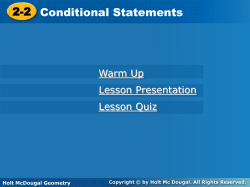 2-2 Conditional Statements 2