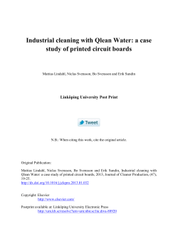 Industrial cleaning with Qlean Water: a case study of printed circuit