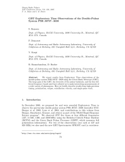 GBT Exploratory Time Observations of the Double