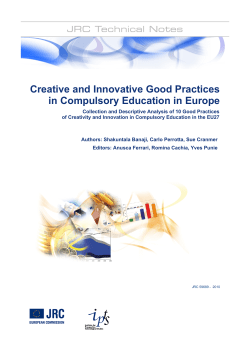 Creative and Innovative Good practices in Compulsory education in