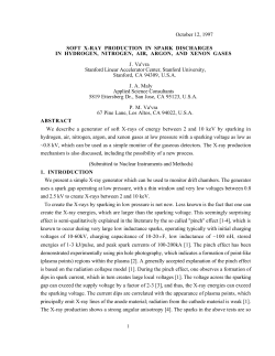 October 12, 1997 SOFT X-RAY PRODUCTION IN SPARK