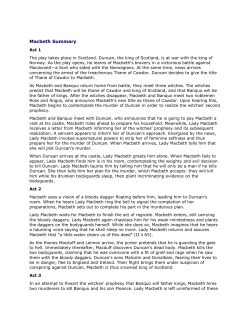 Macbeth Summary - Eckman
