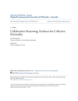 Collaborative Reasoning: Evidence for Collective Rationality