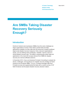 Are SMBs Taking Disaster Recovery Seriously Enough?